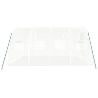 Serra con struttura in acciaio bianca 12 m² 4x3x2 m 3188050