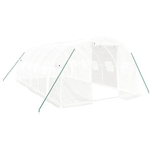 Serra con Telaio in Acciaio Bianco 18 mÂ² 6x3x2 mcod mxl 76773