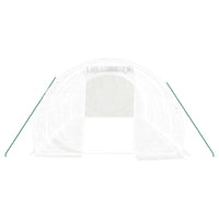 Serra con Telaio in Acciaio Bianco 18 m² 6x3x2 m 3188051