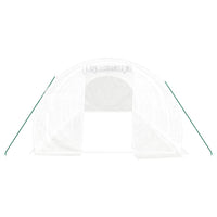 Serra con Telaio in Acciaio Bianco 24 m² 8x3x2 m 3188052