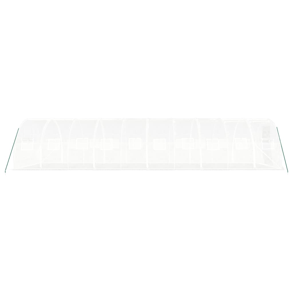 Serra con Telaio in Acciaio Bianco 30 m² 10x3x2 m 3188053