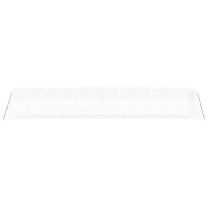 Serra con Telaio in Acciaio Bianco 36 m² 12x3x2 m