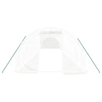 Serra con Telaio in Acciaio Bianco 42 m² 14x3x2 m 3188055