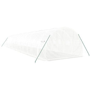 Serra con Telaio in Acciaio Bianco 42 m² 14x3x2 m 3188055