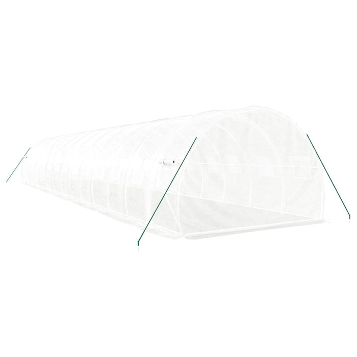 Serra con Telaio in Acciaio Bianco 42 m² 14x3x2 m 3188055