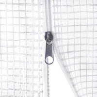 Serra con Telaio in Acciaio Bianco 48 m² 16x3x2 m