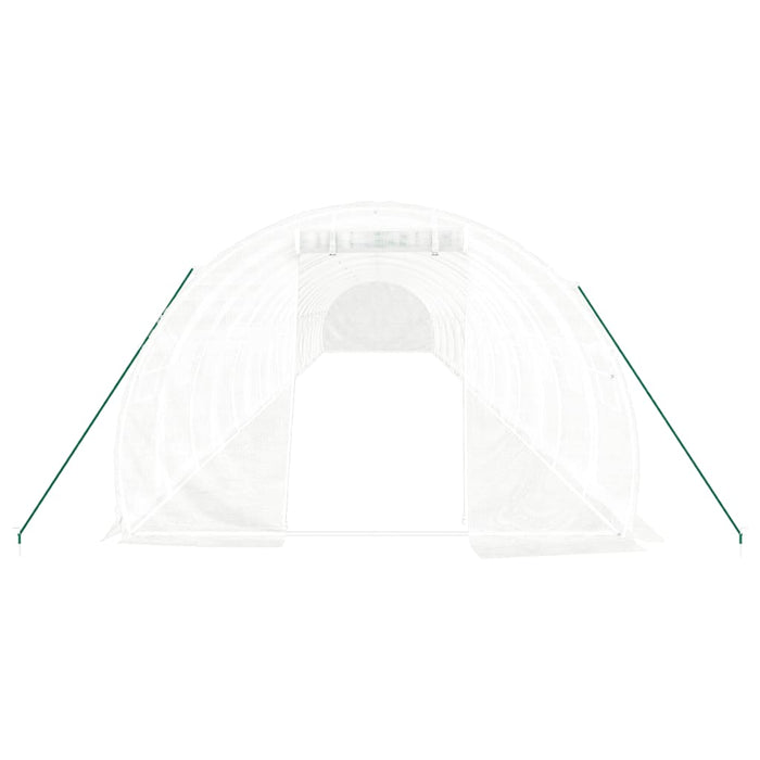 Serra con Telaio in Acciaio Bianco 54 m² 18x3x2 m 3188057