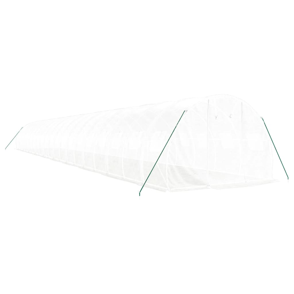 Serra con Telaio in Acciaio Bianco 60 m² 20x3x2 m 3188058