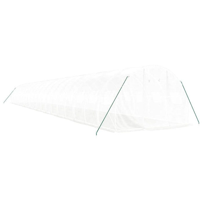 Serra con Telaio in Acciaio Bianco 60 m² 20x3x2 m 3188058