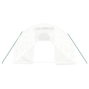 Serra con Telaio in Acciaio Bianco 60 m² 20x3x2 m 3188058