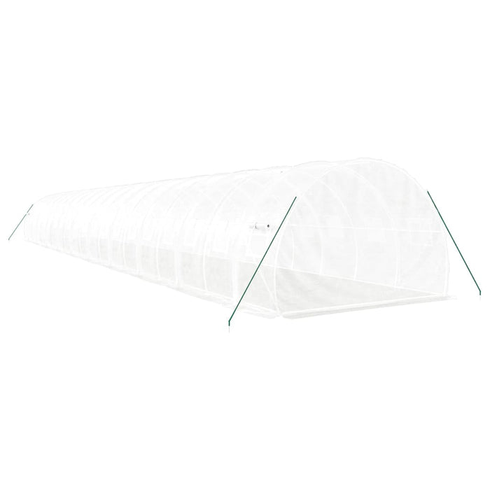 Serra con Telaio in Acciaio Bianco 60 m² 20x3x2 m 3188058