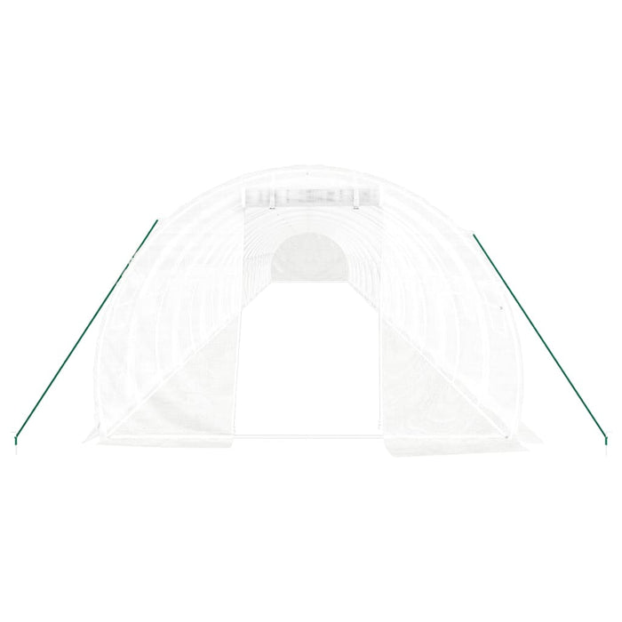 Serra con Telaio in Acciaio Bianco 66 m² 22x3x2 m 3188059