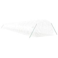 Serra con Telaio in Acciaio Bianco 72 m² 24x3x2 m 3188060