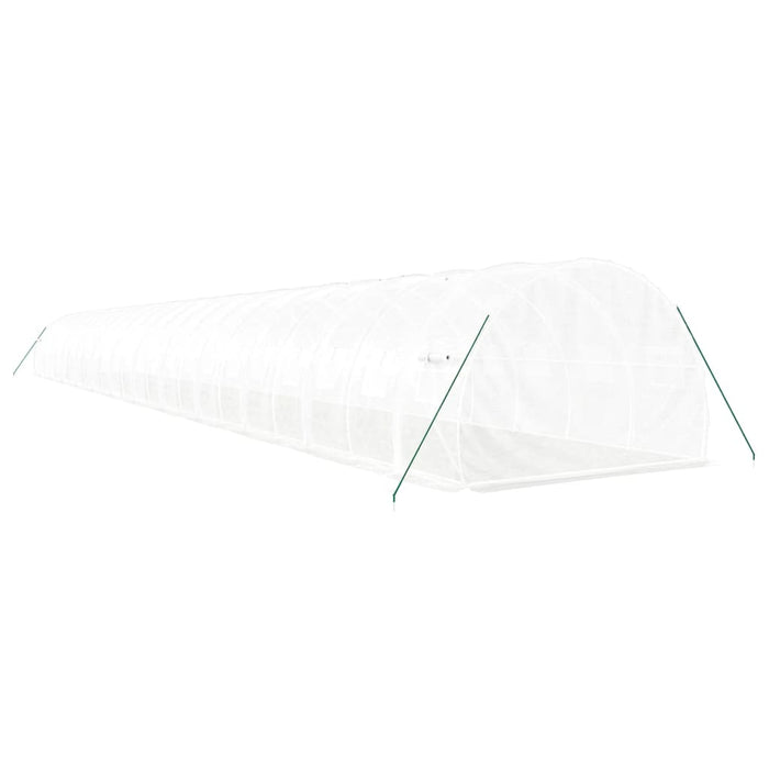 Serra con Telaio in Acciaio Bianco 72 m² 24x3x2 m 3188060