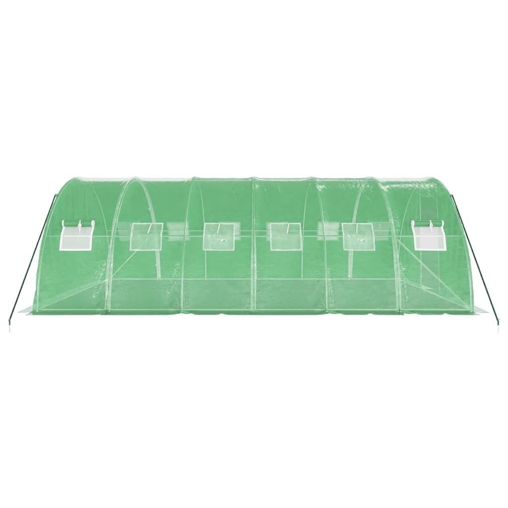 Serra con Telaio in Acciaio Verde 24 m² 6x4x2 m 3188062