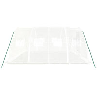 Serra con struttura in acciaio bianca 16 m² 4x4x2 m 3188072