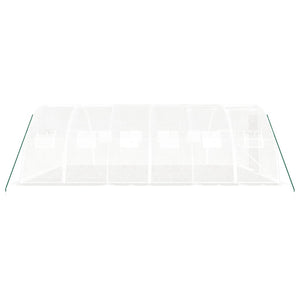 Serra con Telaio in Acciaio Bianco 24 m² 6x4x2 m 3188073