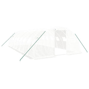 Serra con Telaio in Acciaio Bianco 32 m² 8x4x2 m