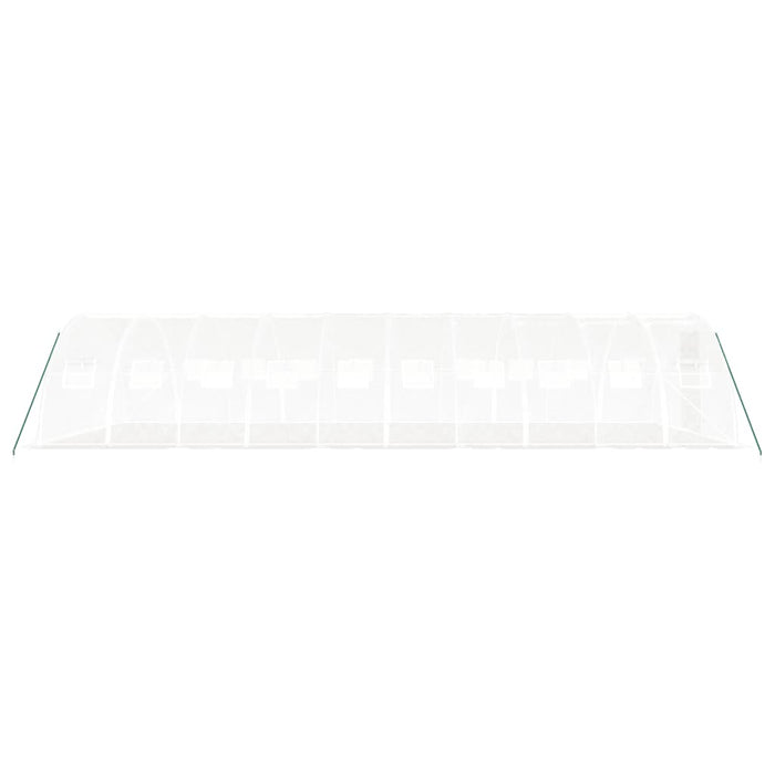 Serra con Telaio in Acciaio Bianco 40 m² 10x4x2 m