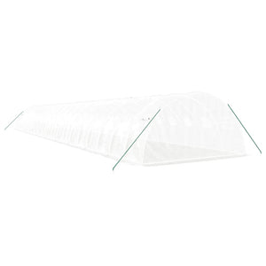 Serra con Telaio in Acciaio Bianco 80 m² 20x4x2 m