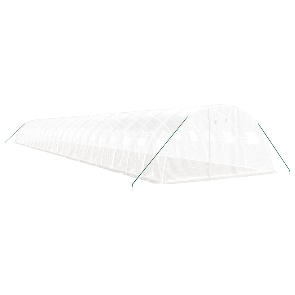 Serra con Telaio in Acciaio Bianco 96 m² 24x4x2 m 3188082