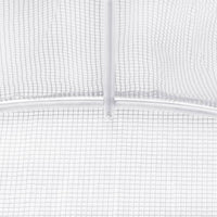 Serra con Telaio in Acciaio Bianco 96 m² 24x4x2 m 3188082