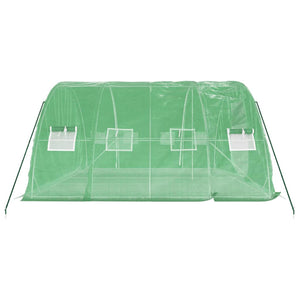 Serra con Telaio in Acciaio Verde 20 m² 5x4x2,3 m 3188083