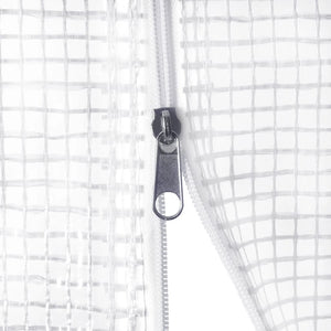 Serra con Telaio in Acciaio Bianco 60 m² 12x5x2,3 m 3188098