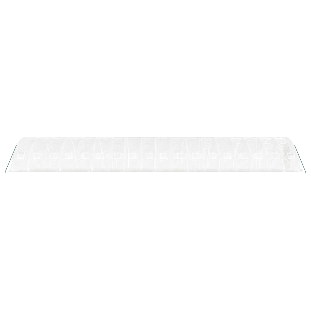 Serra con Telaio in Acciaio Bianco 90 mÂ² 18x5x2,3 m