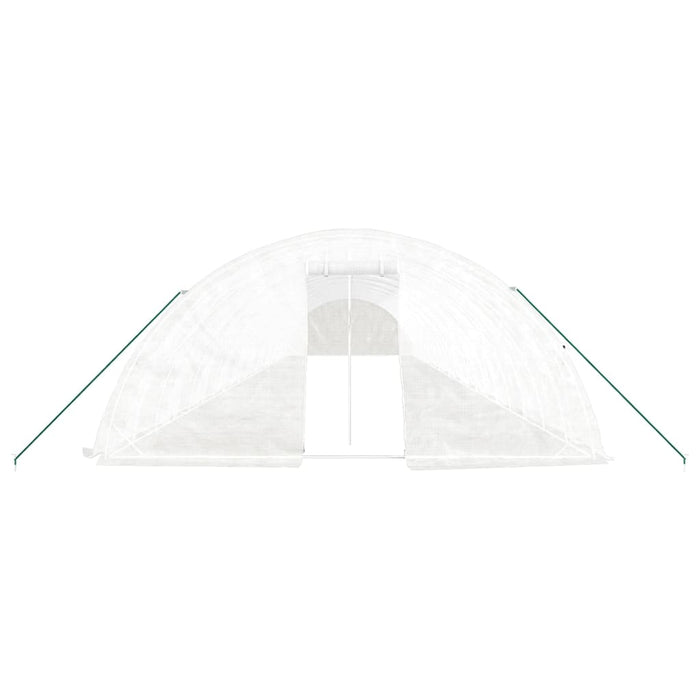 Serra con Telaio in Acciaio Bianco 110 m² 22x5x2,3 m 3188103