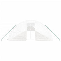 Serra con Telaio in Acciaio Bianco 120 m² 24x5x2,3 m 3188104