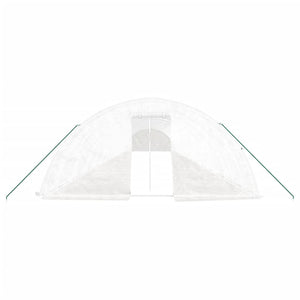 Serra con Telaio in Acciaio Bianco 120 m² 24x5x2,3 m 3188104