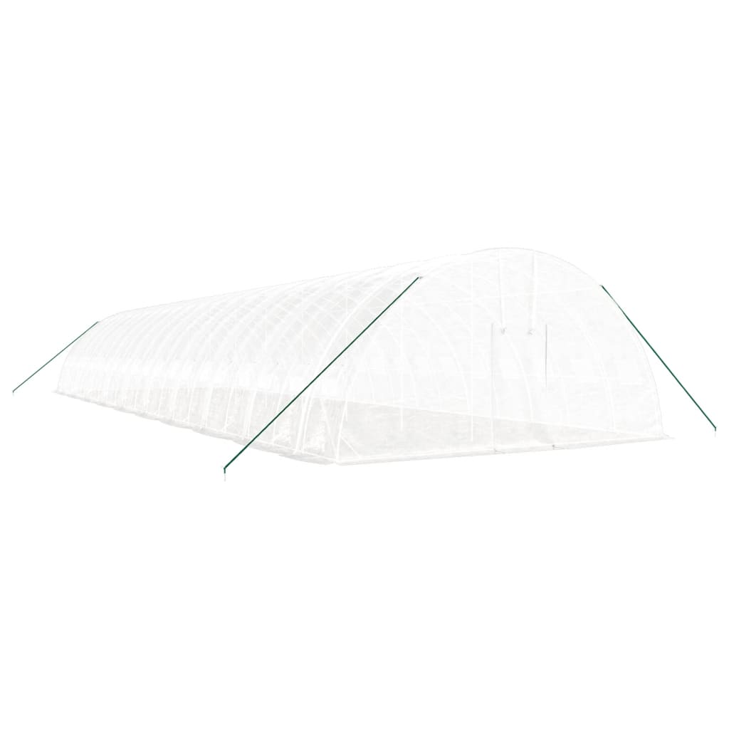 Serra con Telaio in Acciaio Bianco 120 m² 20x6x2,85 m