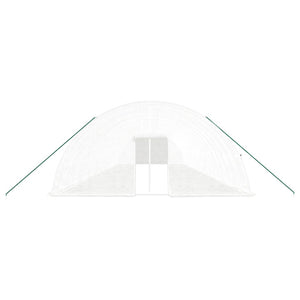 Serra con Telaio in Acciaio Bianco 120 m² 20x6x2,85 m