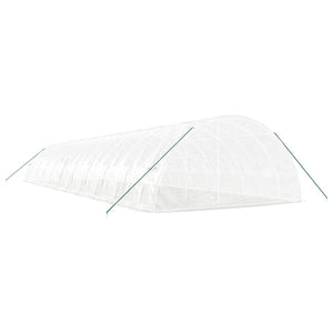 Serra con Telaio in Acciaio Bianco 120 m² 20x6x2,85 m