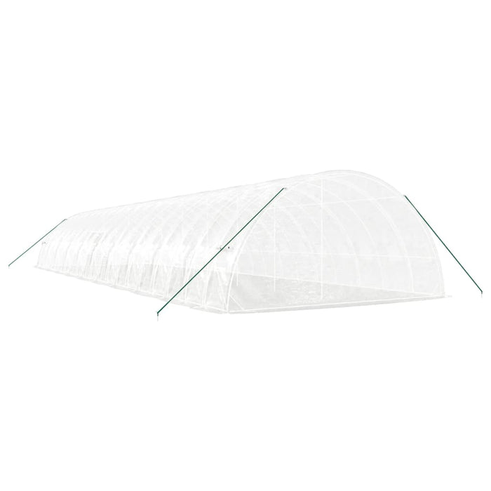 Serra con Telaio in Acciaio Bianco 120 m² 20x6x2,85 m