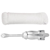 Ancora Pieghevole con Corda Argento 6 kg in Ferro Malleabilecod mxl 118237