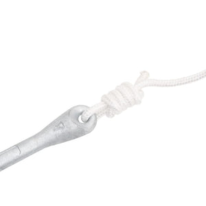 Ancora Pieghevole con Corda Argento 8 kg Ghisa Zincata a Caldo 94278