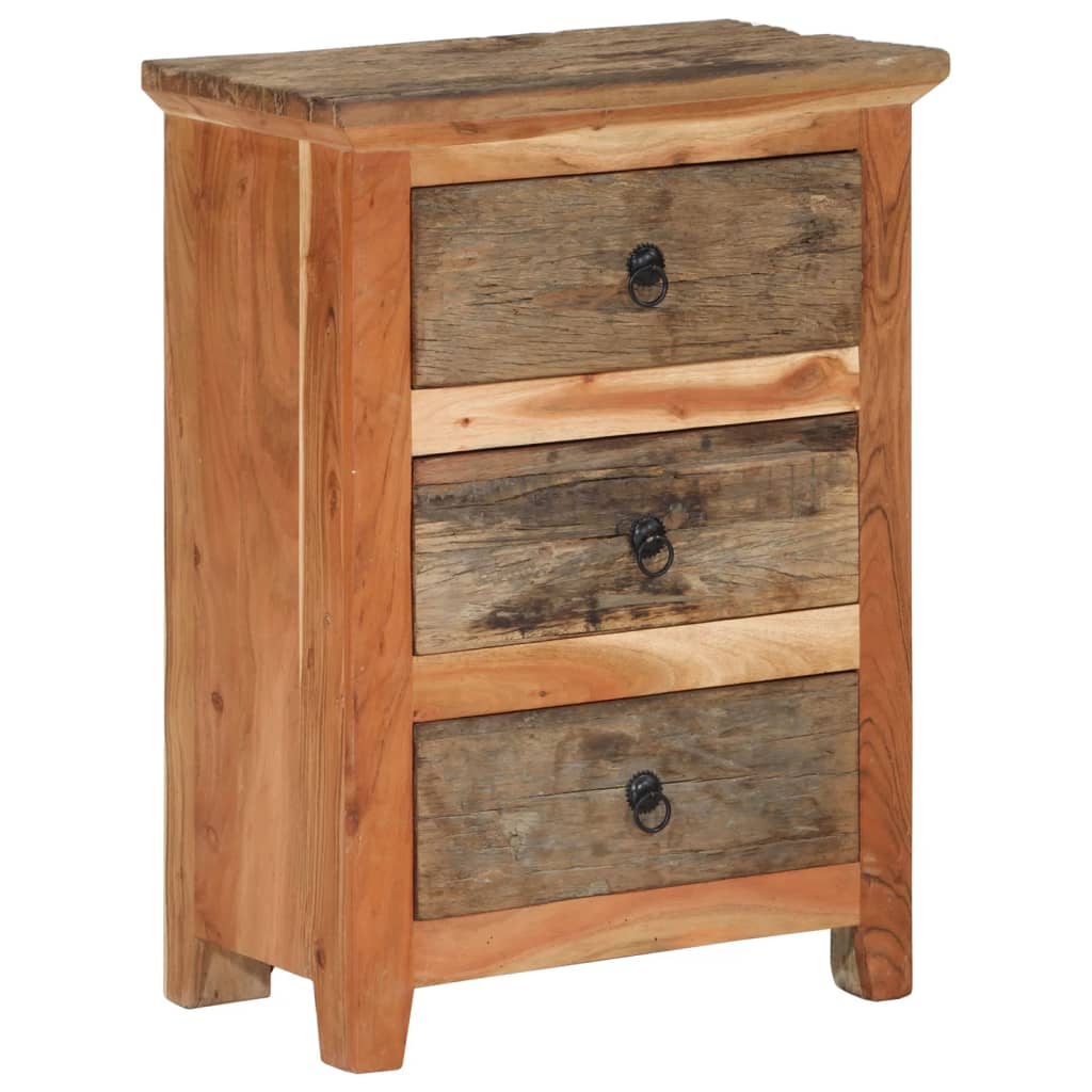 Credenza-Buffet-Armadio da cucina 55x33x75 cm in Legno Massello di Acacia 900559