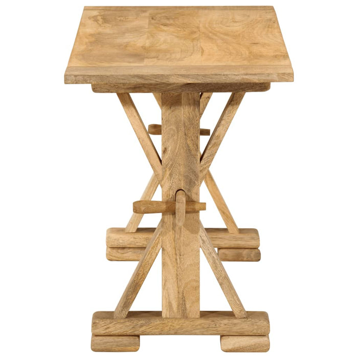 Panca 110x35x45 cm in Legno Massello di Mango 354991