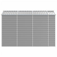 Casetta da giardino grigio chiaro 191x300x198 cm in acciaio zincato 3188244