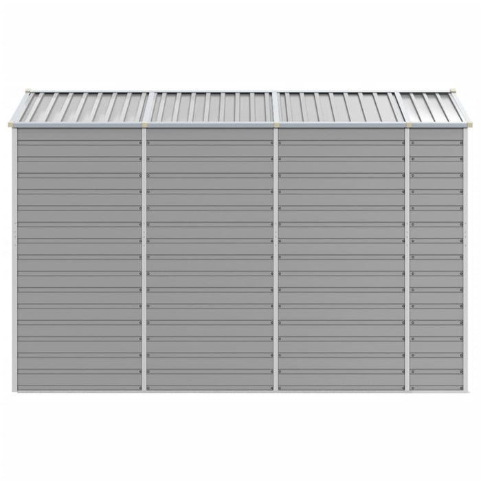 Casetta da giardino grigio chiaro 191x300x198 cm in acciaio zincato 3188244