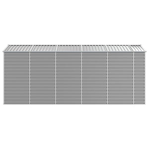 Casetta da giardino grigio chiaro 191x470x198 cm in acciaio zincato 3188246