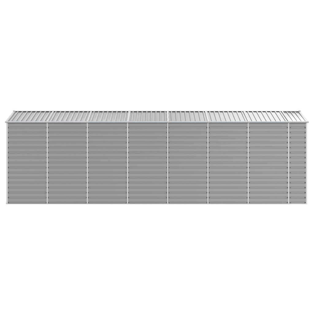 Casetta da giardino grigio chiaro 191x640x198 cm in acciaio zincato 3188248