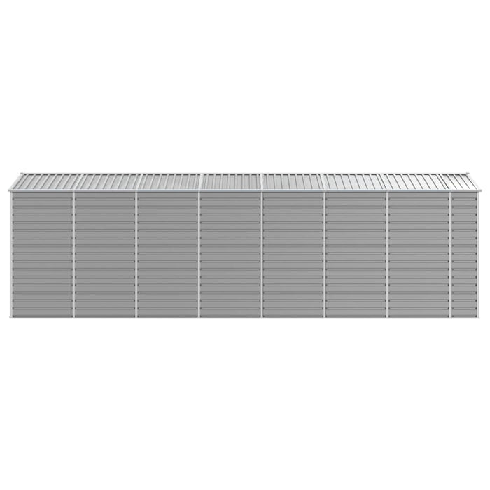 Casetta da giardino grigio chiaro 191x640x198 cm in acciaio zincato 3188248