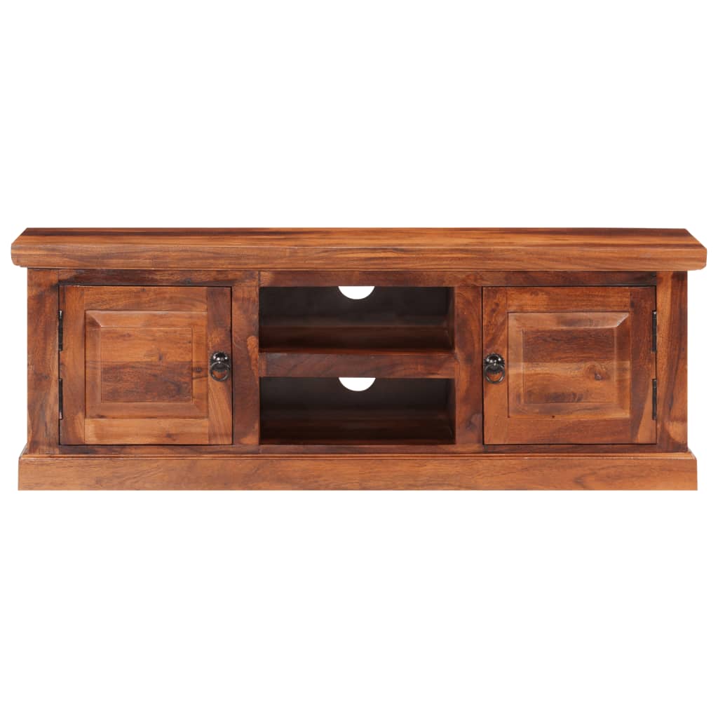 Mobile TV con Ante-Credenza TV-Console TV 112x30x40 cm in Legno Massello di Acacia