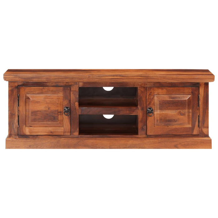 Mobile TV con Ante-Credenza TV-Console TV 112x30x40 cm in Legno Massello di Acacia