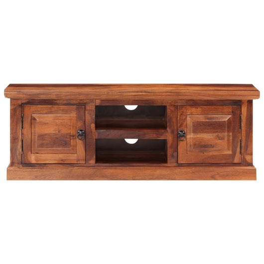 Mobile TV con Ante-Credenza TV-Console TV 112x30x40 cm in Legno Massello di Acacia