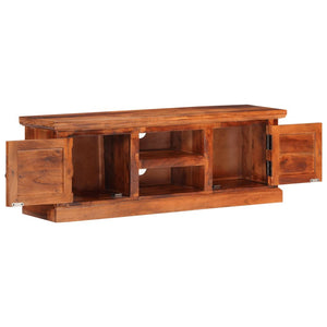 Mobile TV con Ante-Credenza TV-Console TV 112x30x40 cm in Legno Massello di Acacia