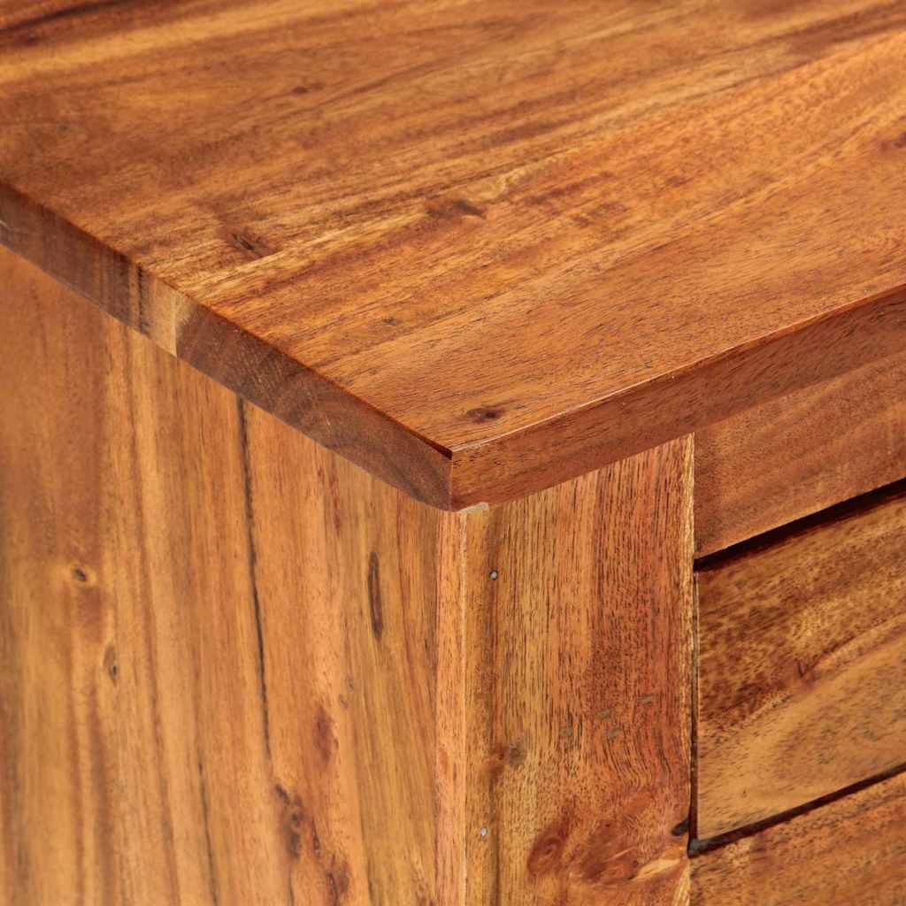 vidaXL Credenza Marrone 100 x 30 x 50 cm legno massello di acacia